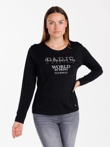 KEY LARGO Koszulka "Paris" w kolorze czarnym rozmiar: L. Czarne bluzki KEY LARGO, l, bez wzorów, z bawełny, bez kołnierzyka, bez ramiączek. Za 83,22 zł.