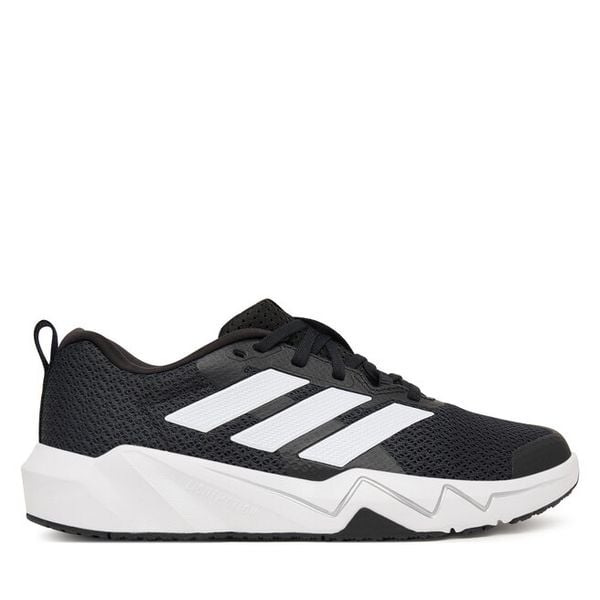 Buty na siłownię adidas. Czarne buty sportowe ADIDAS, bez wzorów, bez zapięcia, na fitness i siłownię. Za 256,99 zł.
