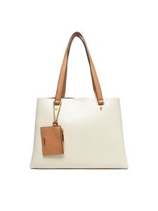 Aldo Torebka Korer 13933735 Écru. Shopper bag ALDO, bez wzorów, ze skóry, bez dodatków. Za 199,99 zł.