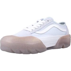 Buty VANS OLD SKOOL TAPERED Niebieski. Niebieskie trampki Vans, bez wzorów, ze skóry, bez zapięcia. Za 303,99 zł.