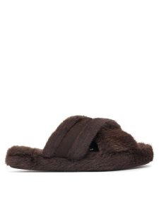 Tommy Hilfiger Kapcie Th Feminine House Shoes FW0FW09615 Brązowy ciemny. Brązowe kapcie TOMMY HILFIGER, bez wzorów. Za 189,99 zł.