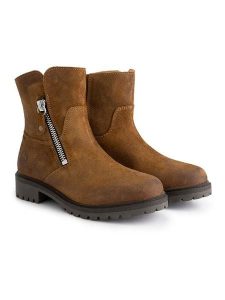 TRAVELIN' Skórzane botki "Venning" w kolorze jasnobrązowym rozmiar: 42. Brązowe botki Travelin', bez wzorów, bez obcasa, bez zapięcia. Za 425,95 zł.