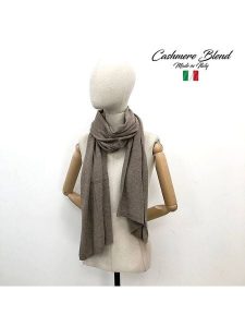 MILANO AMOUR Szal w kolorze szarobrązowym - 190 x 50 cm rozmiar: onesize. Brązowe szaliki MILANO AMOUR, bez wzorów, z kaszmiru. Za 144,24 zł.