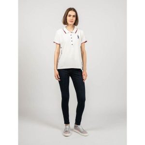 Koszulka polo do golfa damska Auroa. Białe bluzki North Sails, s, bez wzorów, z poliesteru, sportowe, bez kołnierzyka, bez ramiączek. Za 229,00 zł.