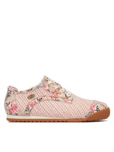 Laura Vita Półbuty Tivanao 04 Różowy. Czerwone półbuty LAURA VITA, bez wzorów, z materiału, bez obcasa, na płaskiej podeszwie, bez zapięcia. Za 479,99 zł.