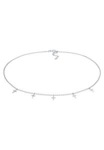 Elli Damski naszyjnik Choker krzyż, waira, religia pozłacane srebro 925 Sterling Silver Naszyjniki 1 ct. Szare naszyjniki Elli, pozłacane. Za 190,39 zł.