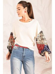 Armonika Bluzka w kolorze białym rozmiar: L. Białe bluzki Armonika, l, bez wzorów, bez kołnierzyka, bez ramiączek. Za 65,54 zł.