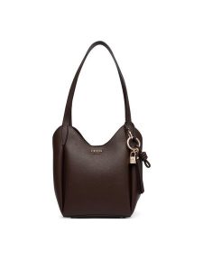 Guess Torebka Melody HWBG97 35030 Brązowy ciemny. Brązowe torebki klasyczne Guess, z aplikacjami, ze skóry, bez dodatków. Za 584,99 zł.