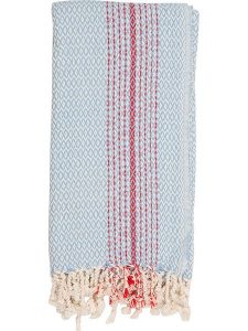 Samimi Chusta hammam w kolorze błękitno-czerwonym - 180 x 100 cm rozmiar: onesize. Niebieskie apaszki i chusty Samimi, bez wzorów, z bawełny. Za 92,21 zł.