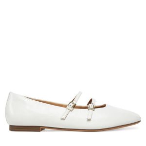 Baleriny Tamaris. Białe balerinki Tamaris, bez wzorów, bez obcasa, bez zapięcia. Za 209,99 zł.