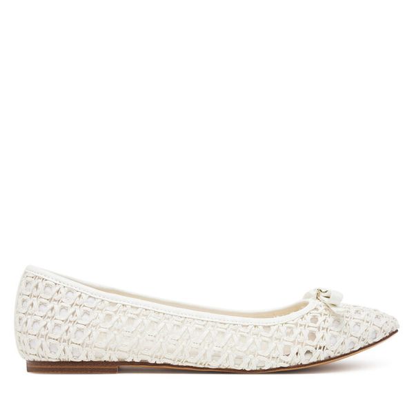 Baleriny TWINSET. Białe balerinki Twinset, bez wzorów, bez obcasa, bez zapięcia. Za 429,99 zł.