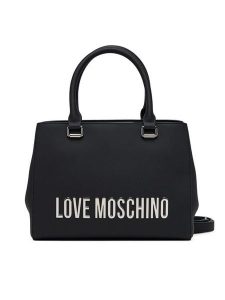 LOVE MOSCHINO Torebka JC4022PP1NKD000B Czarny. Czarne torebki klasyczne LOVE MOSCHINO, bez wzorów, ze skóry, bez dodatków. Za 679,99 zł.