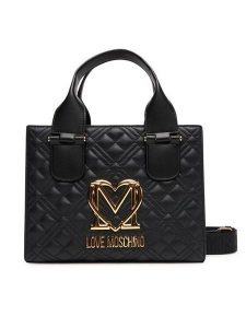 LOVE MOSCHINO Torebka JC4303PP0MK1200A Czarny. Czarne torebki klasyczne LOVE MOSCHINO, bez wzorów, ze skóry, bez dodatków. Za 699,99 zł.