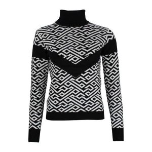 Damski sweter z golfem Peak Mountain Adiamant. Czarne golfy Peak Mountain, bez wzorów. Za 320,00 zł.