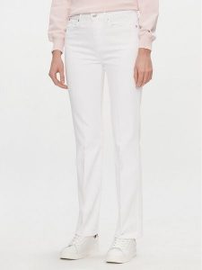 Tommy Hilfiger Jeansy Bootcut WW0WW41304 Biały Regular Fit. Białe jeansy TOMMY HILFIGER, bez wzorów, z bawełny. Za 399,99 zł.