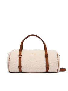 Guess Torebka Taylor Mini HWWS23 25760 Kremowy. Białe torebki klasyczne Guess, z aplikacjami, z materiału, bez dodatków. Za 364,99 zł.