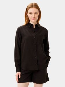 Les Lunes Koszula "Hattie" w kolorze czarnym rozmiar: XS. Czarne koszule Les Lunes, xs, bez wzorów, bez kołnierzyka, bez ramiączek. Za 217,99 zł.