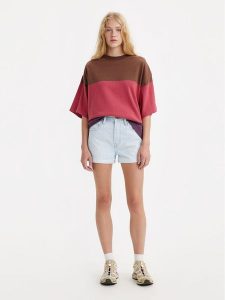 Levi's® Szorty jeansowe 501® 563270313 Niebieski Regular Fit. Niebieskie szorty bez wzorów, z bawełny. Za 189,99 zł.