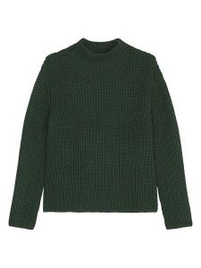 Marc O´Polo Sweter w kolorze ciemnozielonym rozmiar: M. Zielone swetry oversize m, bez wzorów, z bawełny, bez ramiączek. Za 232,78 zł.