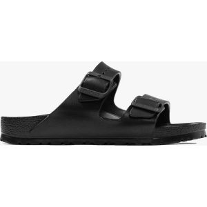 Klapki damskie Birkenstock Arizona EVA (129423). Czarne klapki Birkenstock, bez wzorów, bez obcasa. Za 219,99 zł.
