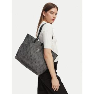 Torebka U.S. Polo Assn. Czarne shopper bag U.S. Polo Assn., bez wzorów, bez dodatków. Za 149,99 zł.