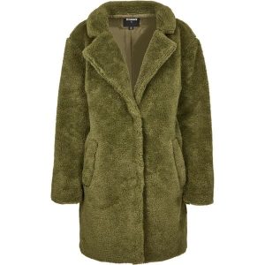 Parka dla kobiet Urban Classic oversized sherpa. Zielone kurtki Urban Classics, na zimę, bez wzorów, bez kaptura. Za 328,50 zł.