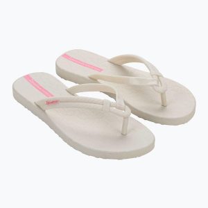Japonki damskie Ipanema Diversa. Białe klapki Ipanema, bez wzorów, bez obcasa. Za 54,99 zł.