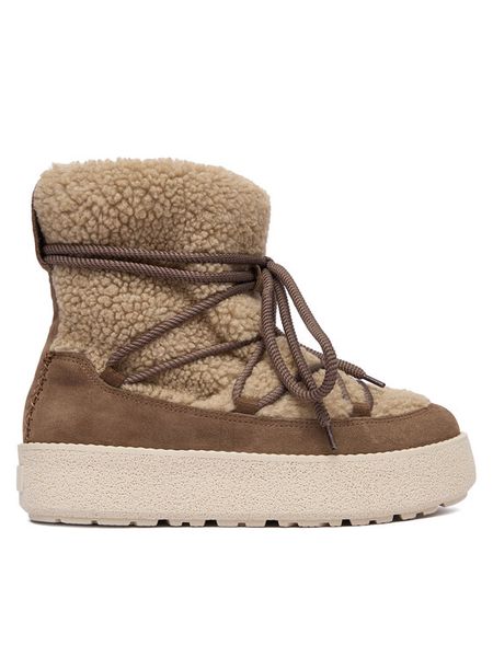 Marc O'Polo Śniegowce SS2M3027 Brązowy. Brązowe buty zimowe Marc O'Polo, z materiału, bez obcasa, bez zapięcia. Za 619,99 zł.