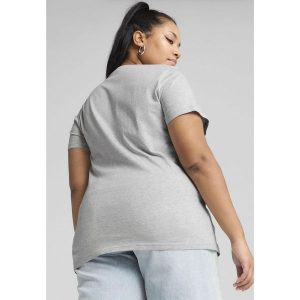Damska koszulka ESS No. 1 Logo PUMA Light Gray Heather. Czarne bluzki Puma, s, bez wzorów, z gumy, sportowe, bez kołnierzyka, bez ramiączek. W wyprzedaży za 64,00 zł.
