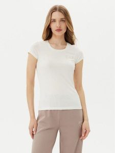 EA7 Emporio Armani T-Shirt 8NTT65 TJDQZ U0005 Biały Regular Fit. Białe t-shirty EA7 Emporio Armani, xxl, bez wzorów, z bawełny, bez kołnierzyka, bez ramiączek. Za 259,99 zł.