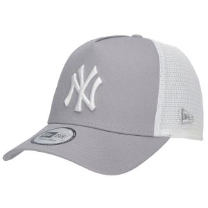 Czapka Trucker New Era MLB New York Yankees. Szare czapki New Era, bez wzorów, sportowe. Za 129,99 zł.