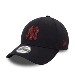 Czapka z daszkiem New York Yankees Check Infill 9Forty. Niebieskie czapki New Era, bez wzorów. Za 126,00 zł.