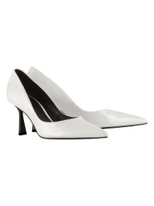 Högl Skórzane czółenka "Marilyn" w kolorze białym rozmiar: 39. Białe czółenka HÖGL, bez wzorów, bez obcasa, bez zapięcia. Za 284,15 zł.