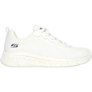 Buty Skechers Bobs B Flex-Visionar, Kobiety. Białe buty sportowe Skechers, bez wzorów, z materiału, bez zapięcia. Za 419,99 zł.