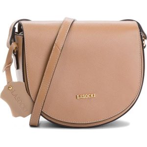Torebka LASOCKI - BRT-068 Dk Beige. Brązowe listonoszki marki Lasocki, ze skóry. Za 139,99 zł.