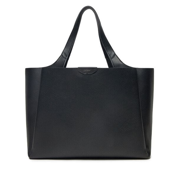 Torebka DKNY. Czarne shopper bag DKNY, bez wzorów, bez dodatków. Za 759,99 zł.