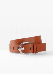Pasek. Czarne paski bonprix, bez wzorów, ze skóry, eleganckie. Za 52,99 zł.