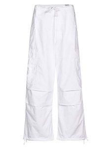 Herrlicher Bojówki w kolorze białym rozmiar: W31. Białe spodnie z wysokim stanem Herrlicher, bez wzorów, z bawełny, z podwyższonym stanem. Za 208,99 zł.