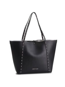 Jenny Fairy Torebka RC16545 Czarny. Czarne shopper bag Jenny Fairy, bez wzorów, ze skóry, bez dodatków. Za 53,99 zł.