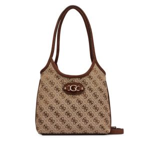 Torebka Guess. Brązowe torebki klasyczne Guess, z aplikacjami, bez dodatków. Za 494,99 zł.