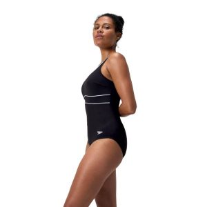 Strój kąpielowy jednoczęściowy damski Speedo Eclipse. Białe stroje jednoczęściowe Speedo, bez wzorów. Za 321,15 zł.