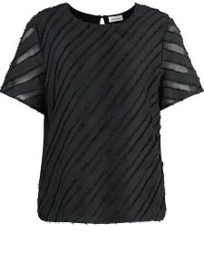 Gerry Weber Koszulka w kolorze czarnym rozmiar: 36. Czarne bluzki Gerry Weber, bez wzorów, bez kołnierzyka, bez ramiączek. Za 127,35 zł.