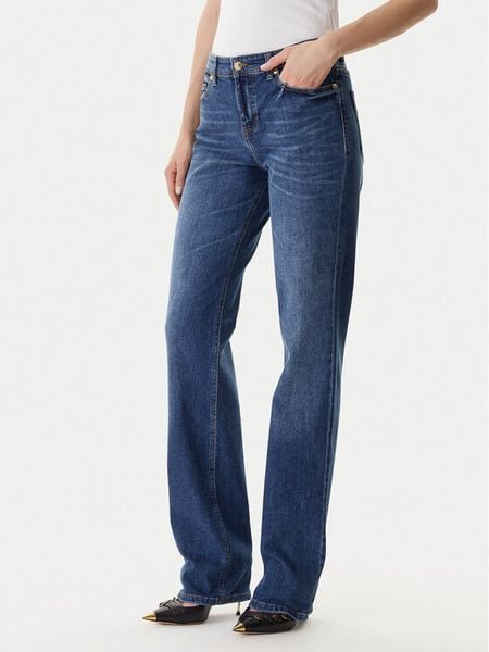 Versace Jeans Couture Jeansy 79HAB581 CDWAC Granatowy Regular Fit. Niebieskie jeansy Versace Jeans Couture, bez wzorów, z bawełny. Za 669,99 zł.