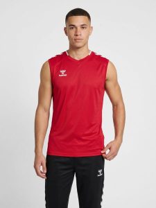 Tank top Hummel Core 2.0. Białe topy Hummel, m, bez wzorów, z materiału, klasyczne, bez kołnierzyka, bez ramiączek. Za 110,81 zł.