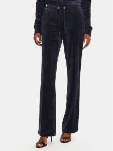 Juicy Couture Spodnie dresowe Tina JCAPW045 Granatowy Regular Fit. Niebieskie spodnie dresowe Juicy Couture, l, bez wzorów, z dresówki. Za 309,99 zł.