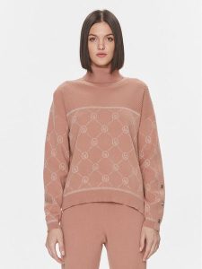 Liu Jo Sport Golf TF3206 MA63L Brązowy Regular Fit. Brązowe golfy Liu Jo Sport, bez wzorów, z syntetyku. Za 439,99 zł.