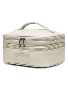 Puccini Kosmetyczka w kolorze beżowym - 23,5 x 12,5 x 28,5 cm rozmiar: onesize. Brązowe kosmetyczki Puccini, bez wzorów, z materiału. Za 105,88 zł.