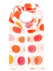 Zwillingsherz Szal "Points" w kolorze różowo-biało-czerwonym - 180 x 84 cm rozmiar: onesize. Czerwone szaliki Zwillingsherz, bez wzorów, z materiału. Za 110,04 zł.