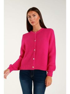 Tamba Kardigan w kolorze różowym rozmiar: 36/38. Różowe kardigany Tamba, z wełny. Za 149,66 zł.
