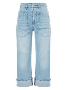 MAC Dżinsy "Baggy" - Comfort fit - w kolorze błękitnym rozmiar: 36. Niebieskie jeansy MAC, z aplikacjami, z podwyższonym stanem. Za 295,99 zł.